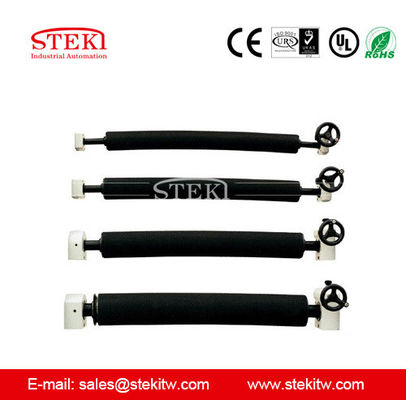 Rodillos transportadores de caucho negro STEKI Diámetro del eje de 100 mm perfecto para sistemas transportadores