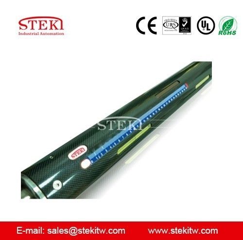 Revestido con óxido negro STEKI 2024 3&quot; Tipo deslizante Eje de aire Cuerpo de aluminio 30 mm Finales cuadrados L1 1600 mm L3 1920